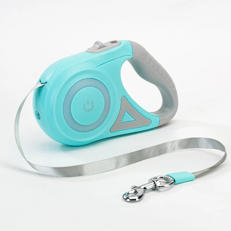 Automatic LED Retractable Dog Leash with Light for Small & Medium Dogs