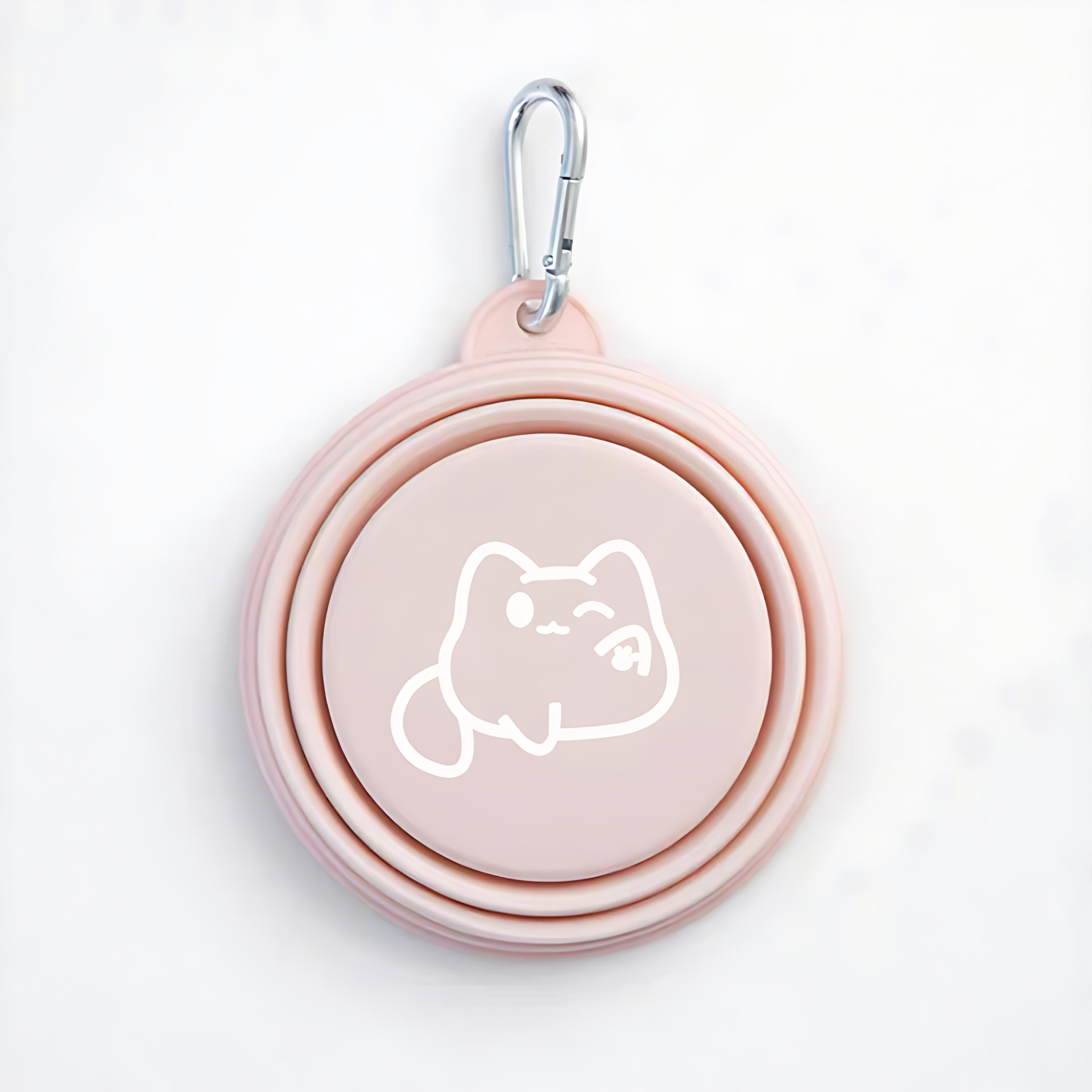 Collapsible Travel Outdoor Pet Bowl for Dogs & Cats