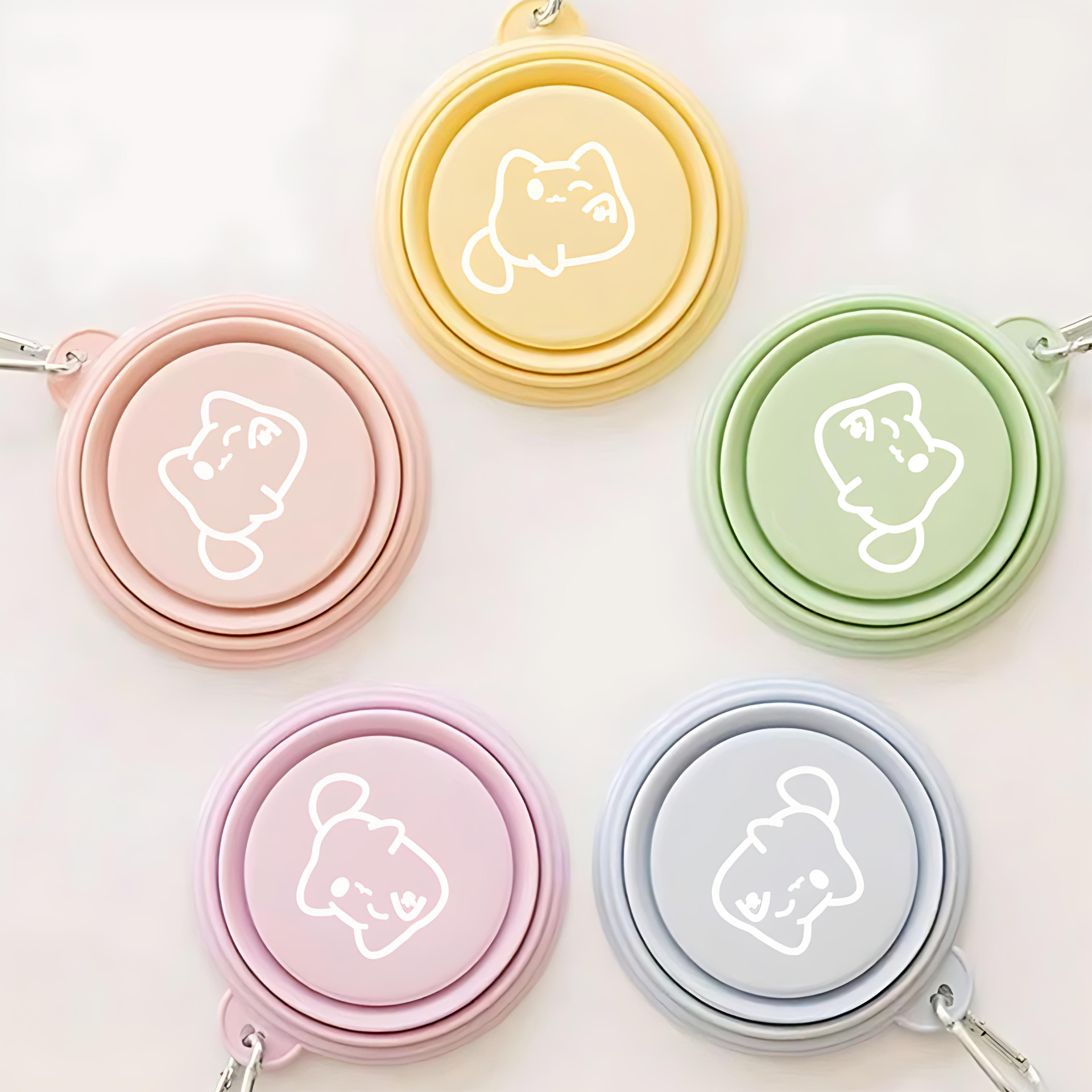 Collapsible Travel Outdoor Pet Bowl for Dogs & Cats