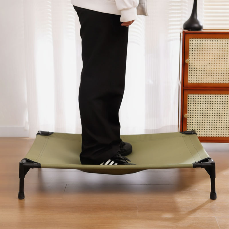 Breathable Elevated Pet Cot Bed with Canopy For Cats & Dogs