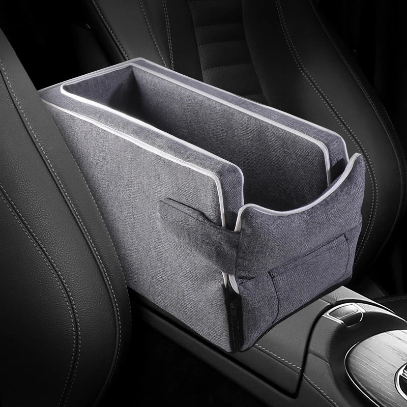 Car Center Console Pet Bed Mat  Fiber Pet Safety Seat  Essential for Cat & Dog