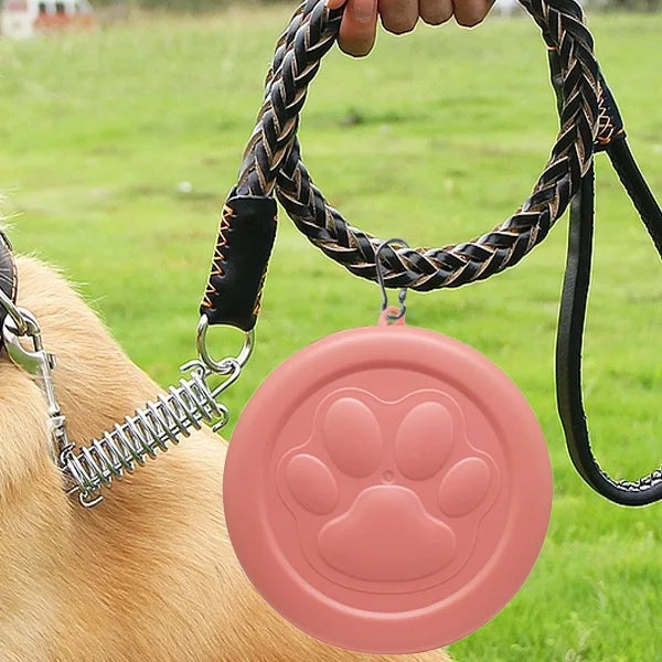 Portable Outdoor Pet Bowl: 2-in-1 Travel Dog Food/Water Dish with Treat Compartment