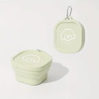 400ml Foldable Pet Bowl with Lid Leakproof Travel Dish