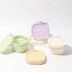 400ml Foldable Pet Bowl with Lid Leakproof Travel Dish