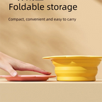 Portable Silicone Collapsible Dog Bowl Flower Shape