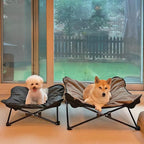 Detachable And Washable Pet Camping Bed, Dog Iron Frame Bed, All-Season Camping Portable Folding Dog Kennel