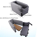 Car Center Console Pet Bed Mat  Fiber Pet Safety Seat  Essential for Cat & Dog