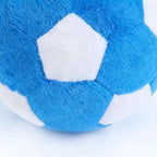 Dog Soccer Ball Toy Soft Chewing Game Plush Soft Squeaky Balls for Dogs for Indoor Outdoor Play Teething Enrichment Puppy Large