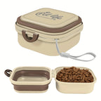 2 in 1 Portable Pet Bowl 400ml Leakproof with Lid