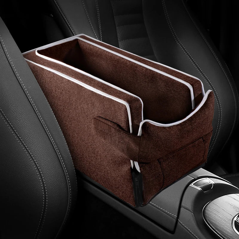 Car Center Console Pet Bed Mat  Fiber Pet Safety Seat  Essential for Cat & Dog
