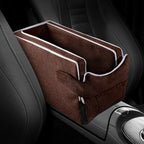 Car Center Console Pet Bed Mat  Fiber Pet Safety Seat  Essential for Cat & Dog