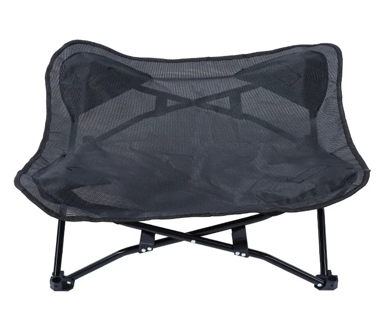 Detachable And Washable Pet Camping Bed, Dog Iron Frame Bed, All-Season Camping Portable Folding Dog Kennel