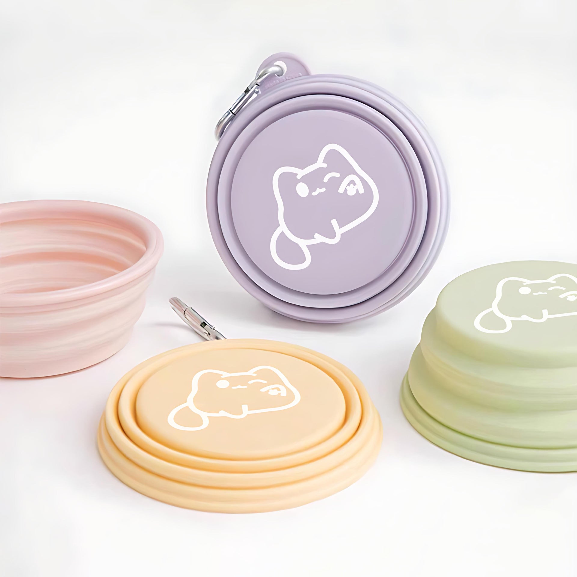 Collapsible Travel Outdoor Pet Bowl for Dogs & Cats